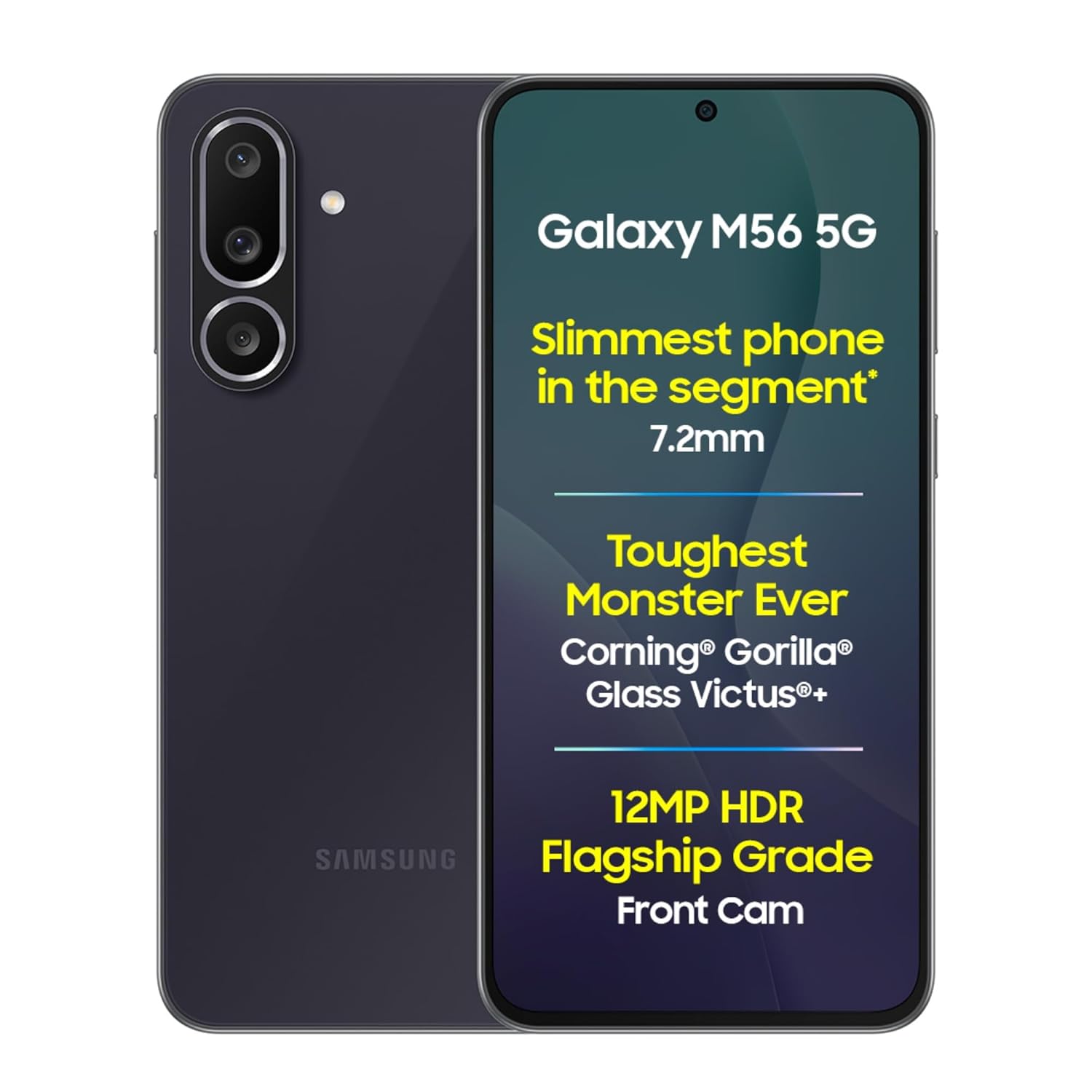 Samsung Galaxy M56 5G (Black, 8 GB RAM, 128 GB Storage)