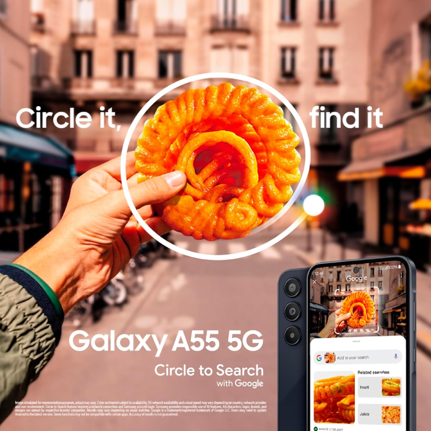 Samsung Galaxy A55 5G (Awesome Navy, 12GB RAM, 256GB Storage) - Image 3 - Your Mobile