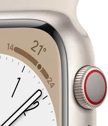 Apple Watch Series 8, 41mm GPS + Cellular (Starlight Sport Strap, Regular) - Image 2 - Your Mobile