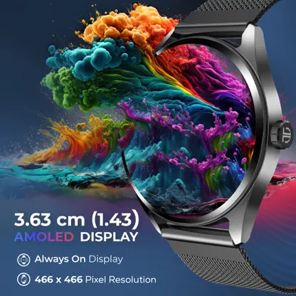 Titan Crest Smartwatch (Black Strap, Free Size) - Image 3 - Your Mobile