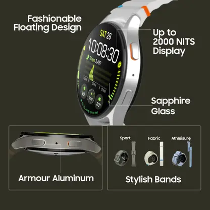 Samsung Galaxy Watch7 44mm LTE (Green Strap, Large) - Image 1 - Your Mobile